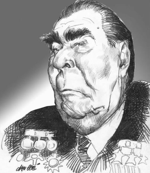 Брежнев Леонид Ильич карикатура