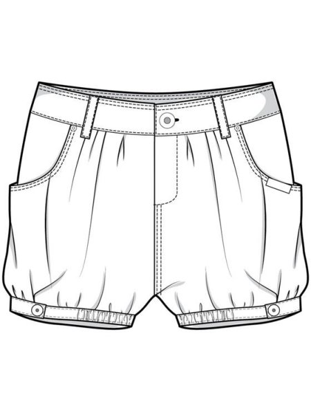 Шорты трафарет