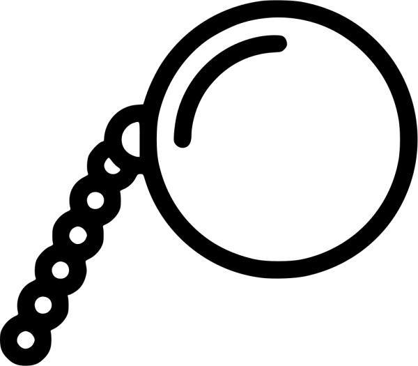 Монокль нарисованный