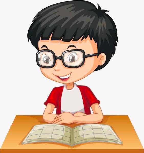 Школьник в очках