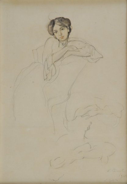 Валентин Серов Акварельные портреты