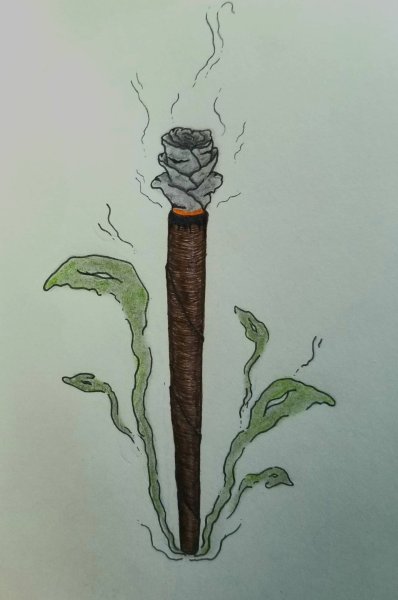 Эскизы тату канабис