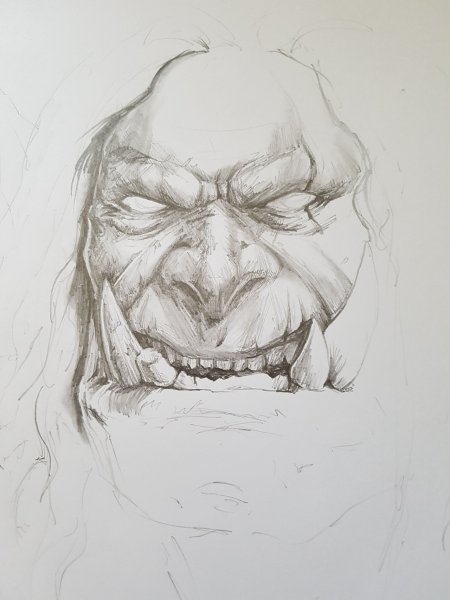 Орк карандашом