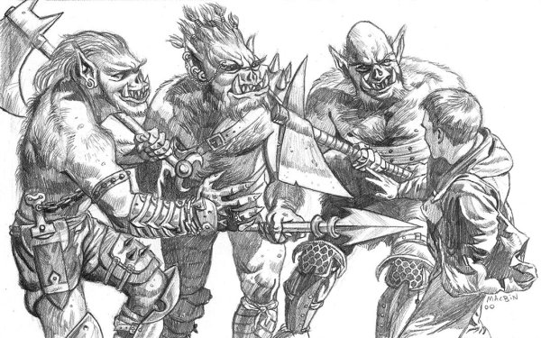 Раскраски орки и гоблины