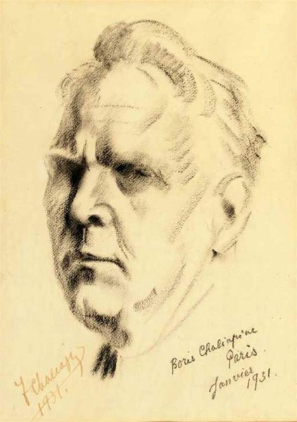 Федор Шаляпин рисунок