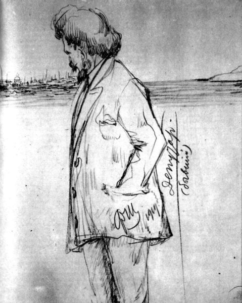 Автопортрет Шаляпина нарисованный Шаляпиным