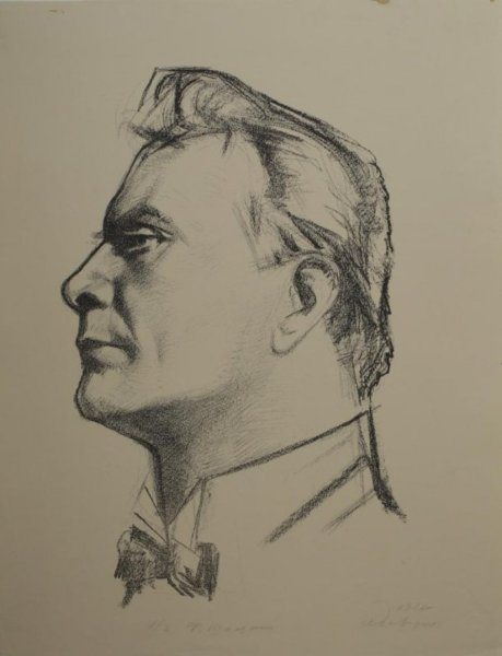 Шаляпин голова автопортрет