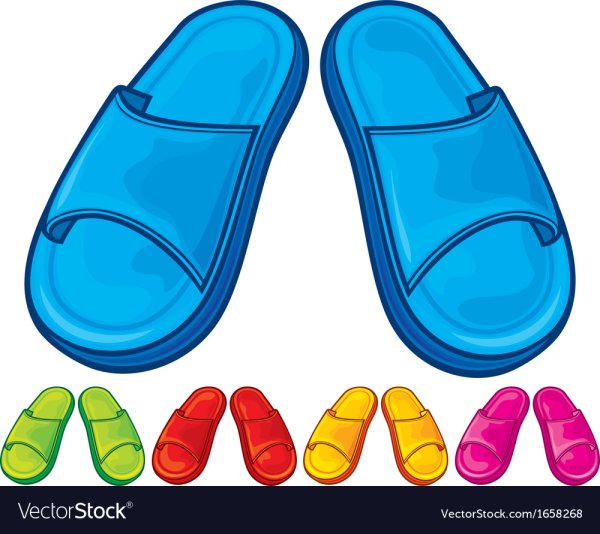 Шлепки нарисованные