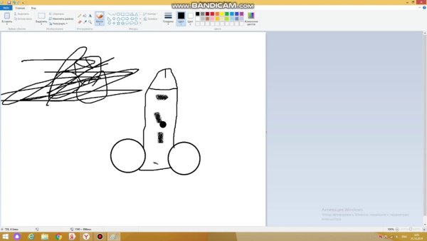 Нарисованный хуй в пейнте