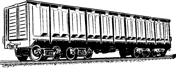 Восьмиосный полувагон грузоподъемностью 125 т