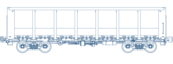 Векторное изображение полувагона