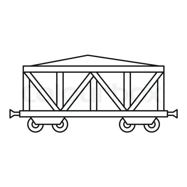 Нарисовать грузовой вагон