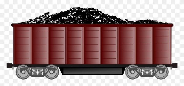 Грузовой ЖД вагон вектор