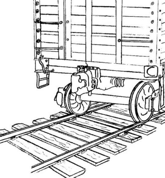 Грузовые вагоны раскраска