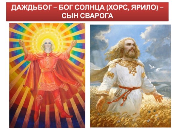 Даждьбог Славянский Бог арт