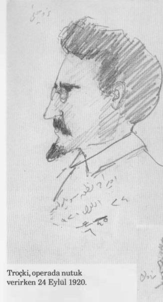Рисованный портрет Троцкого