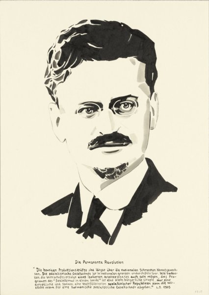 Лев Троцкий рисунок