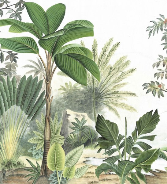 Плитка с ботаническим рисунком