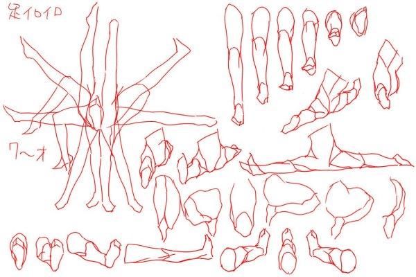 Туториалы по рисованию ног