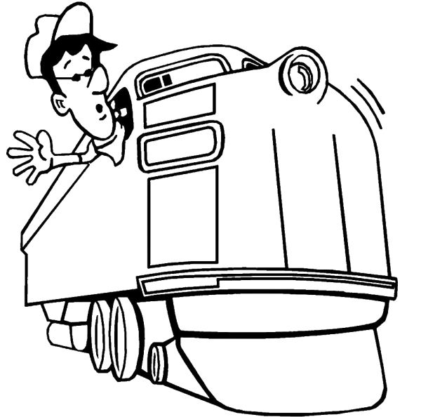 Машинист поезда для детей