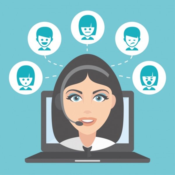 Оператор колл центра рисунок