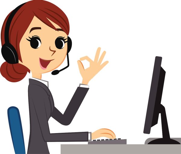 Сотрудник колл центра рисунок