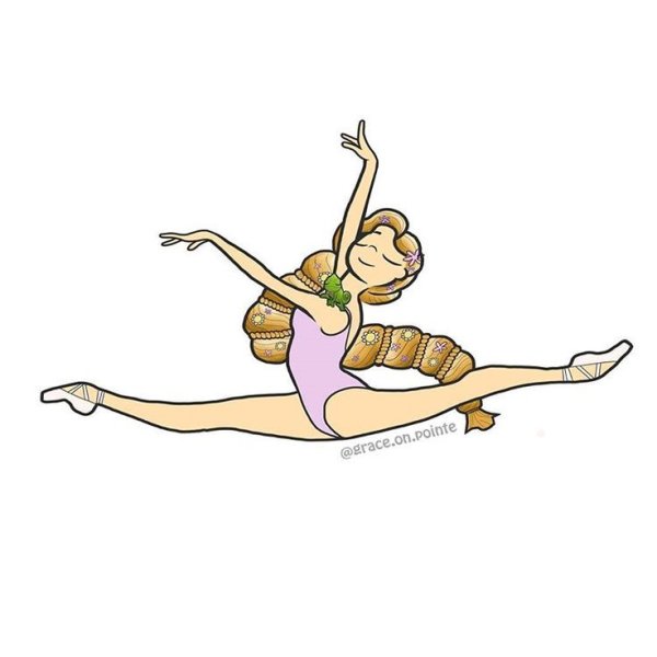 Нарисовать девушку на шпагате