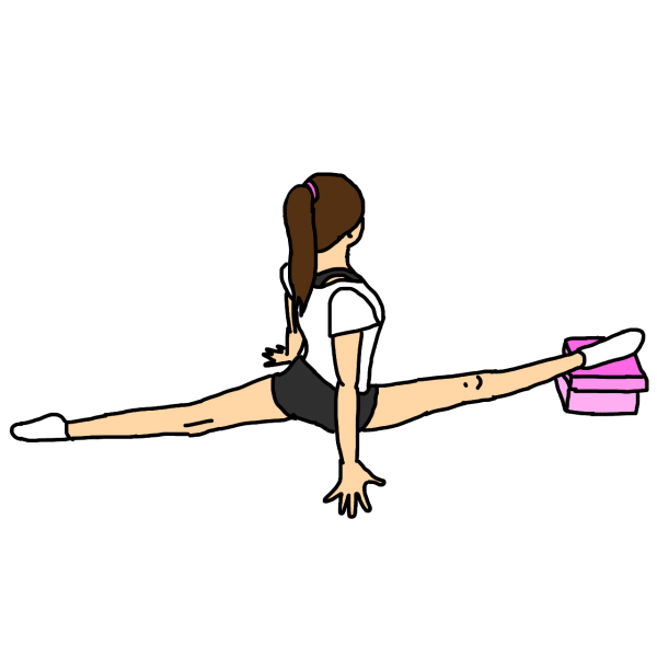 Нарисовать девочку на шпагате