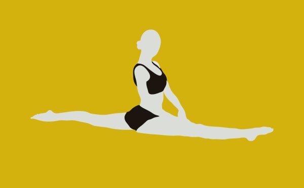 Шпагат силуэт