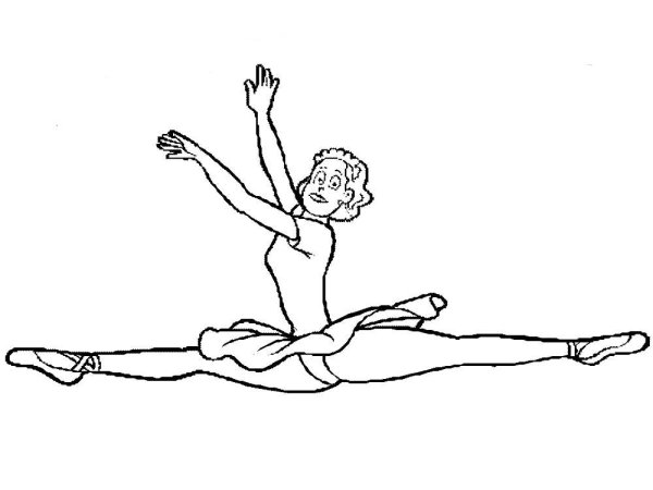 Шпагат зарисовка