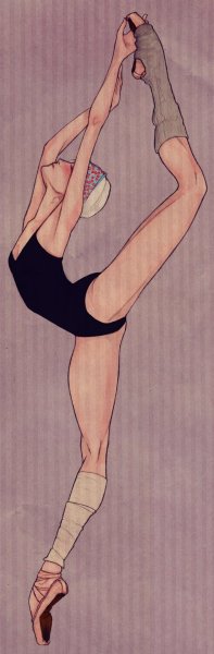 Силуэт гимнастки