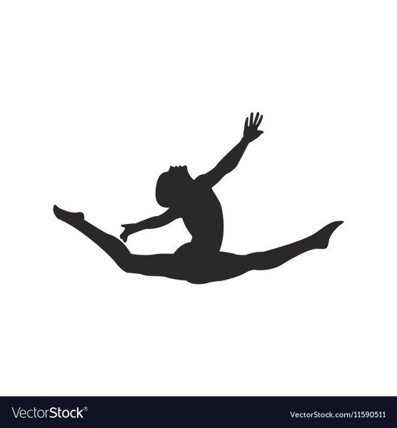 Силуэт гимнастки