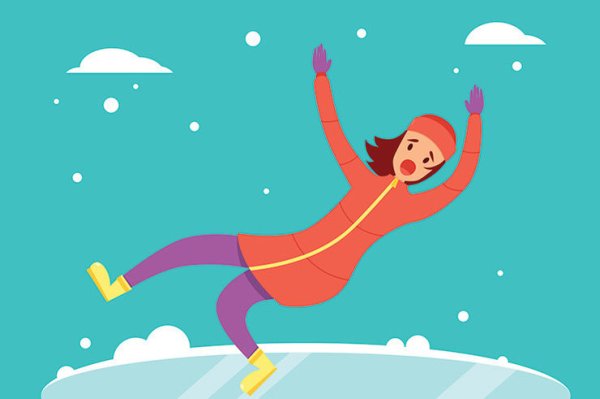 Скользко рисунок