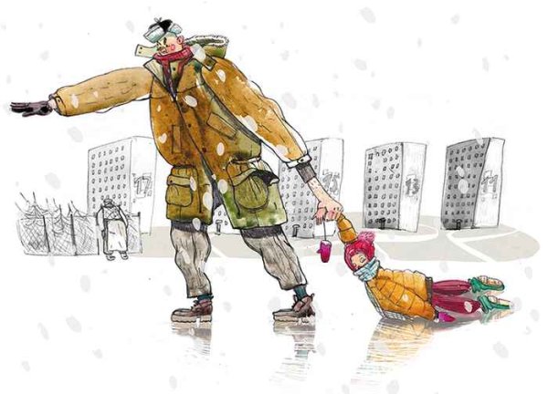 Гололед карикатура