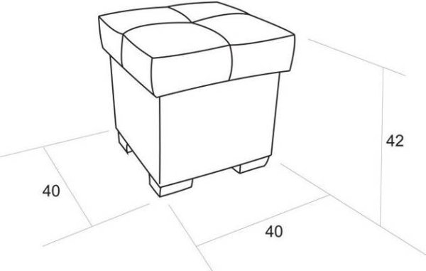 Пуфик раскраска