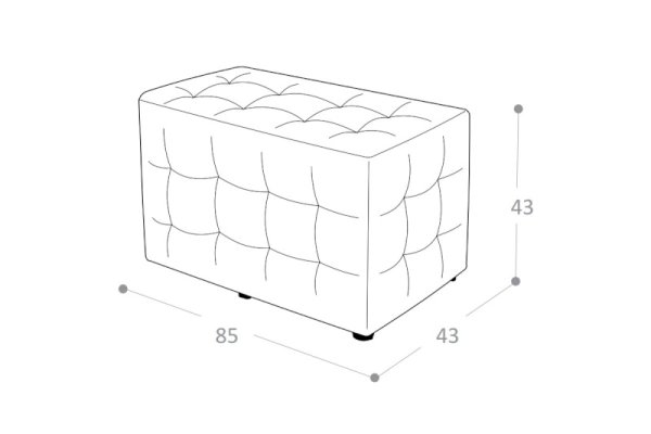 Пуф змейка ширина1200хглубина400х4высота 5 , экокожа Euroline p2