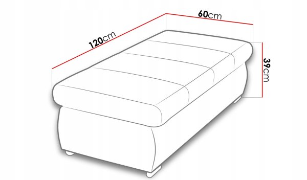 Пуфик с открывающейся крышкой чертеж