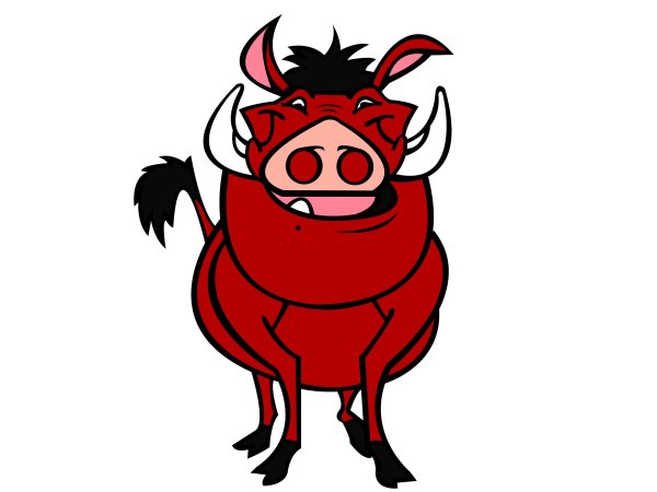 Разукрашка Тимон и Пумба