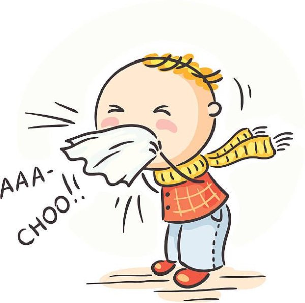 Чихание рисунок