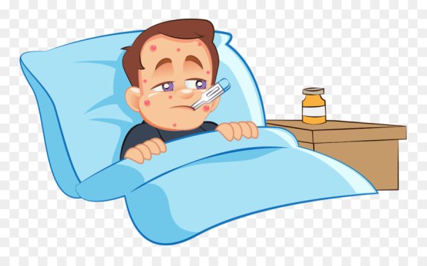 Болеющий человек мультяшный