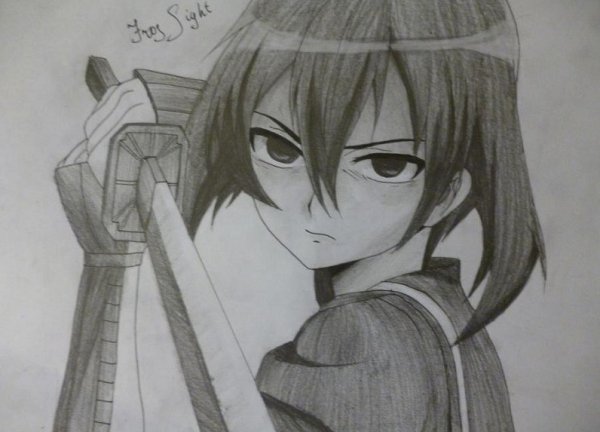 Аниме убийца акаме для срисовки