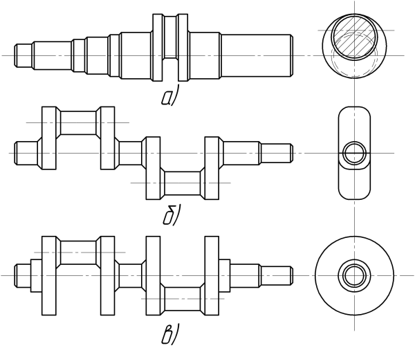 Коленчатый вал (коленвал) п110 ( поковка