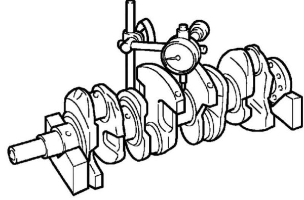 Коленчатый вал ГАЗ 3302 схема