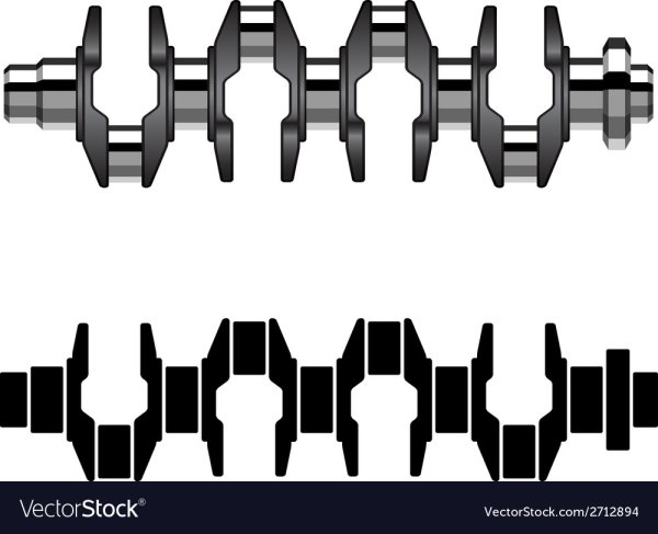 Коленвал вектор