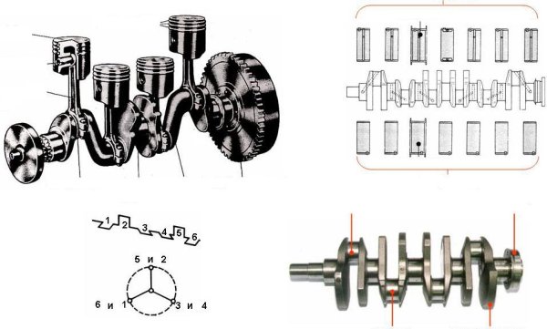 Коленчатый вал Субару 8 цилиндров