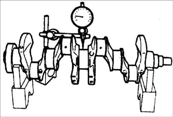 Измерение шеек коленчатого вала КАМАЗ