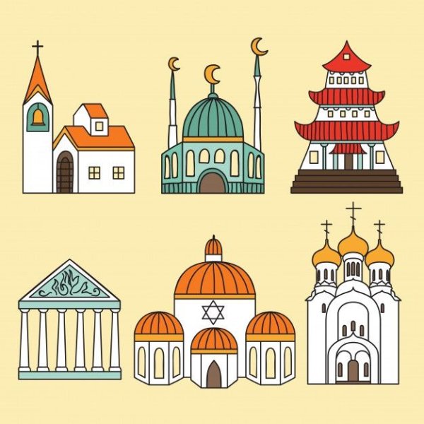 Силуэт синагоги