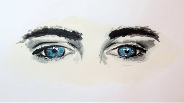 Мужские глаза для рисования