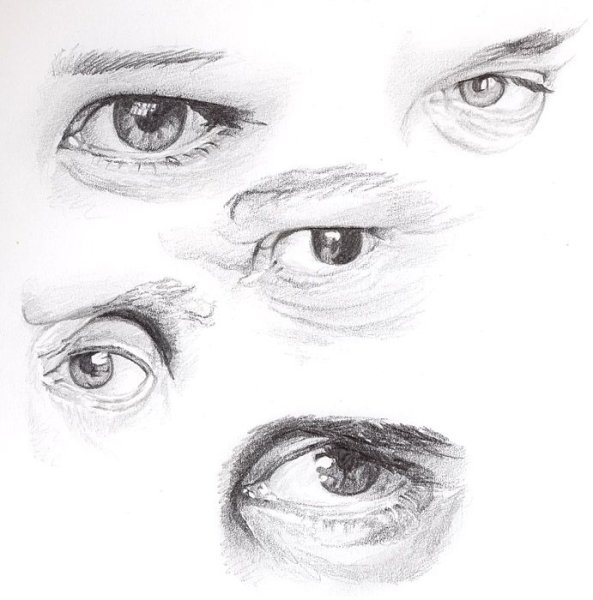 Нарисовать глаза мужчины