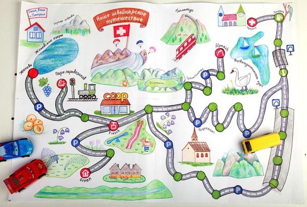 Карта маршрута для детей